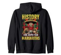 La Storia scorre più Profonda di Margaritas Art Cinco De Mayo Felpa con Cappuccio