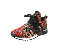 La Strada 1804189 - Scarpe da donna per il tempo libero - 4601-nero-rosso-flow, argento, 38 EU