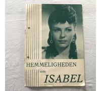 La strada per Isabel Hilde Krahl, Ewald Balser Vintage 1940 Danish Movie Program