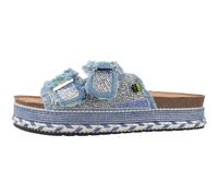 La Strada - Sandalia Plataforma Textil - - Shoes - Donna - Blu - 39 EU