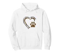 La Strada Verso Il Mio Cuore Impronte di Zampe di Animali leopardati Felpa con Cappuccio