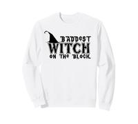 La Strega più Cattiva sul Blocco - Divertente Halloween Felpa