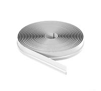 La striscia di tenuta resistente del bordo della porta compatibile con superfici in metallo e legno garantisce un contatto uniforme attraverso la soglia (bianco)