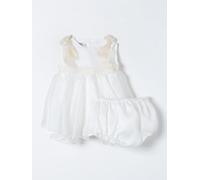 LA STUPENDERIA Abito Virginia in organza di seta 12M Bianco