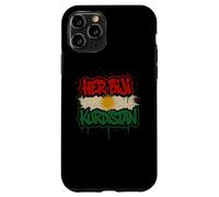 La sua bandiera del Kurdistan Biji Graffiti curdi urbani Custodia per iPhone 11 Pro