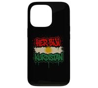 La sua bandiera del Kurdistan Biji Graffiti curdi urbani Custodia per iPhone 13 Pro