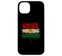 La sua bandiera del Kurdistan Biji Graffiti curdi urbani Custodia per iPhone 14 Plus