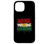 La sua bandiera del Kurdistan Biji Graffiti curdi urbani Custodia per iPhone 15