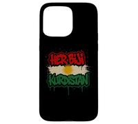 La sua bandiera del Kurdistan Biji Graffiti curdi urbani Custodia per iPhone 15 Pro Max