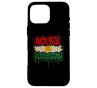 La sua bandiera del Kurdistan Biji Graffiti curdi urbani Custodia per iPhone 16 Pro Max