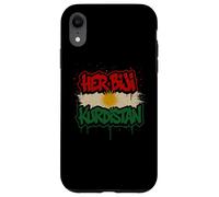 La sua bandiera del Kurdistan Biji Graffiti curdi urbani Custodia per iPhone XR