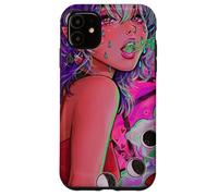 La sua evocazione Demone Ragazza Vaporwave Fasi Lunari Gotico Custodia per iPhone 11