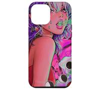La sua evocazione Demone Ragazza Vaporwave Fasi Lunari Gotico Custodia per iPhone 12 Pro Max