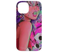 La sua evocazione Demone Ragazza Vaporwave Fasi Lunari Gotico Custodia per iPhone 14