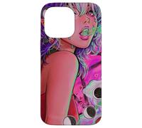 La sua evocazione Demone Ragazza Vaporwave Fasi Lunari Gotico Custodia per iPhone 14 Pro Max