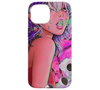La sua evocazione Demone Ragazza Vaporwave Fasi Lunari Gotico Custodia per iPhone 15