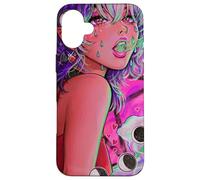 La sua evocazione Demone Ragazza Vaporwave Fasi Lunari Gotico Custodia per iPhone 16 Plus