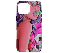 La sua evocazione Demone Ragazza Vaporwave Fasi Lunari Gotico Custodia per iPhone 16 Pro Max
