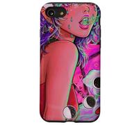 La sua evocazione Demone Ragazza Vaporwave Fasi Lunari Gotico Custodia per iPhone SE (2020) / 7 / 8