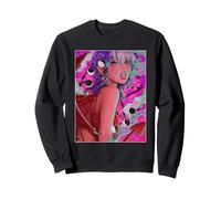 La sua evocazione Demone Ragazza Vaporwave Fasi Lunari Gotico Felpa
