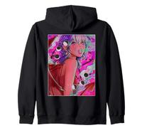 La sua evocazione Demone Ragazza Vaporwave Fasi Lunari Gotico Felpa con Cappuccio