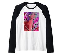 La sua evocazione Demone Ragazza Vaporwave Fasi Lunari Gotico Maglia con Maniche Raglan