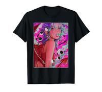 La sua evocazione Demone Ragazza Vaporwave Fasi Lunari Gotico Maglietta