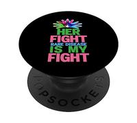 La sua lotta è la mia lotta contro le malattie rare - Giornata delle malattie rare 2026 PopSockets PopGrip Adesivo