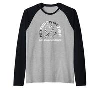 LA Sua Lotta È LA MIA Lotta Meme Zebra Ribbon per malattie Rare Maglia con Maniche Raglan
