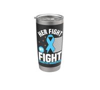 La sua lotta è la mia lotta per la consapevolezza del diabete T1D Tipo 1 Diabetico Bicchiere termico in acciaio inox doppia parete