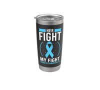 La sua lotta è la mia lotta per la consapevolezza del diabete T1D Tipo 1 Diabetico Bicchiere termico in acciaio inox doppia parete