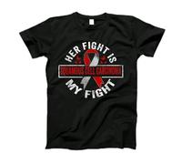 La Sua Lotta È La Mia Lotta. Sensibilizzazione sul Carcinoma Squamocellulare Maglietta Uomo Girocollo Maglietta T-Shirt Manica Corta Tee T-Shirt per Bodybuilding Palestra Hip-Hop XL