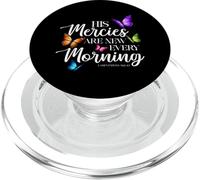 La sua misericordia è nuova ogni mattina versi biblica farfalla PopSockets PopGrip per MagSafe