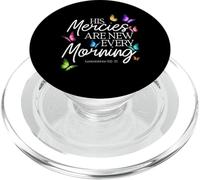 La sua misericordia è nuova ogni mattina versi biblica farfalla PopSockets PopGrip per MagSafe