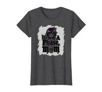 La Sua Non Una Fase Mamma Anziano Emo Gotico Ribelle Nostalgia Maglietta, Donna, Grigio Scuro, M