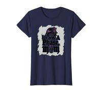 La Sua Non Una Fase Mamma Anziano Emo Gotico Ribelle Nostalgia Maglietta, Donna, Navy, XS