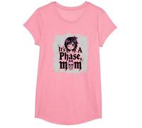 La Sua Non Una Fase Mamma Anziano Emo Gotico Ribelle Nostalgia Maglietta, Ragazze, Rosa, XS