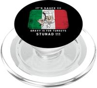 La sua salsa è per i tacchini Stunad - Divertente bandiera italiana PopSockets PopGrip per MagSafe