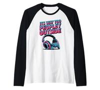 La sua strada troppo gente fuori Maglia con Maniche Raglan