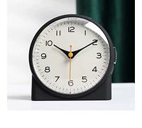la sveglia, Orologio piccolo super silenzioso da 4 pollici senza ticchettio con(Black)