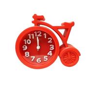 la sveglia, Sveglia creativa for studenti, a forma di bicicletta, silenziosa(Red)