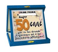 La TARGA del 50 ENNE - idea scherzo gadget per la festa di compleanno dei 50 ANN
