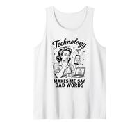 La Tecnologia Mi Fa Dire Cattive Parole Divertenti Umorismo Tecnico Canotta