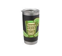 La tequila potrebbe non essere la risposta, ma vale la pena sparare divertente Bicchiere termico in acciaio inox doppia parete