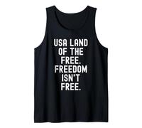 La Terra della libertà Libera degli Stati Uniti Non è patriottica Libera Canotta