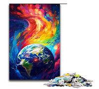 La Terra di Splatters Un sacco di nuvole colorate nel cielo Puzzle da 1000 pezzi per adulti come regalo Il miglior regalo adatto per adolescenti dai 14 anni in su 1000 pezzi