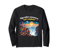 La Terra È Piatta società Edge-Seekers Maglia a Manica