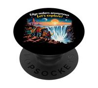 La Terra È Piatta Società Edge-seekers PopSockets PopGrip Adesivo