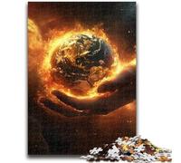 La Terra nel palmo della tua mano Puzzle per adulti 1000 pezzi Difficile, giocattolo educativo intellettuale decomprimibile Adatto per la decorazione della scrivania (50x75cm)