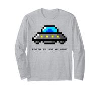 La Terra Non è la mia casa (Alien UFO Graphic) Maglia a Manica